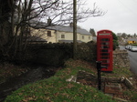 SX33001 Old telephone box and pump in Llanblethian near Cowbridge.jpg